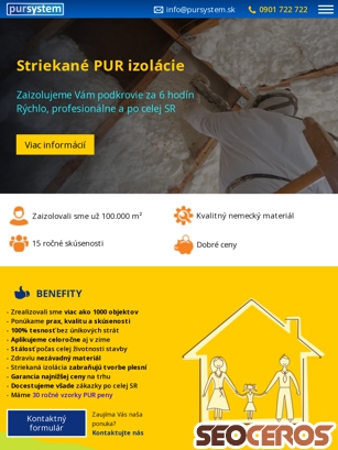 pur-system.sk tablet preview