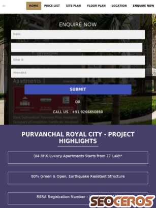 purvanchalroyalcity.ind.in tablet preview