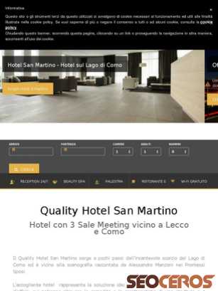 qualityhotelsanmartino.com/it tablet náhled obrázku