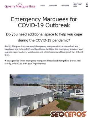 qualitymarqueehire.co.uk/emergency-marquees-for-covid-19-outbreak.html tablet previzualizare