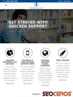 quickenhelpsupport.com tablet preview