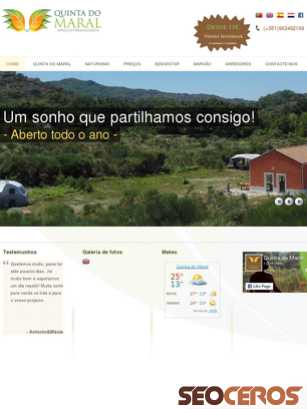 quintadomaral.com tablet náhled obrázku