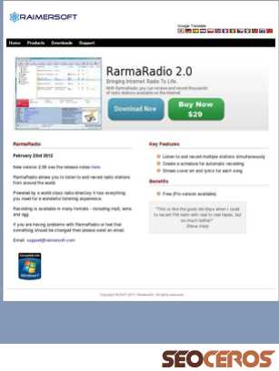 raimersoft.com tablet előnézeti kép