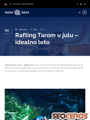 rajskarijeka.com/rafting-tarom-u-julu-idealno-leto tablet náhled obrázku