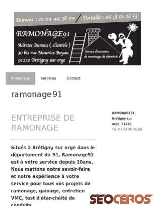 ramonage91.fr tablet Vista previa