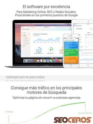 rankingcoach.com/es-mx tablet previzualizare