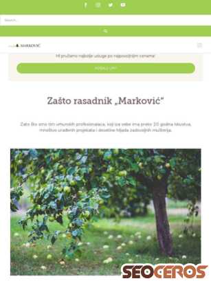 rasadnik-markovic.rs tablet náhľad obrázku