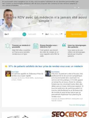 rdvmedicaux.com tablet anteprima