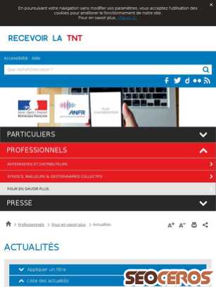recevoirlatnt.fr/professionnels/pour-en-savoir-plus/actualites tablet förhandsvisning
