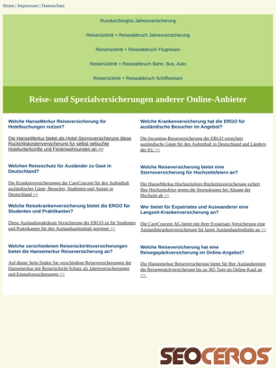 reise-ruecktrittskosten-versicherung.de/mehr-reiseschutz-links.html tablet vista previa