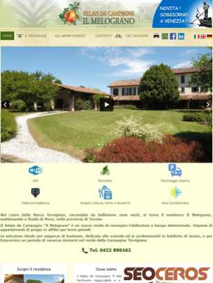 relaismelograno.it tablet anteprima