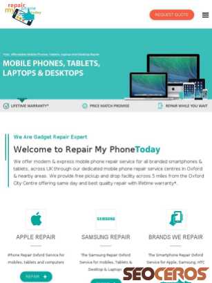 repairmyphone.today tablet Vista previa