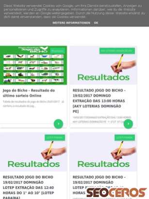 resultadosdobichotemporeal.com.br tablet előnézeti kép
