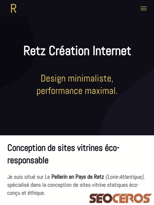 retz-creationinternet.fr tablet 미리보기