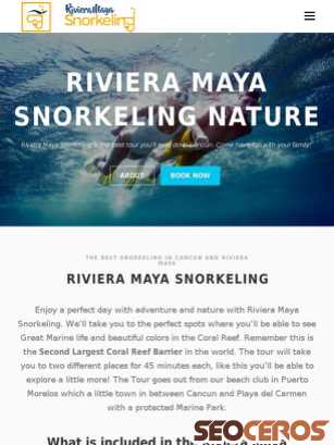 rivieramayasnorkeling.com tablet förhandsvisning