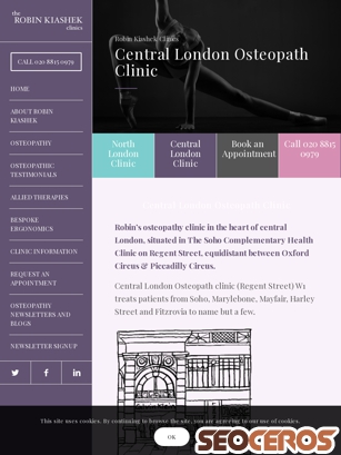 robinkiashek.co.uk/central-london-osteopath-clinic tablet preview