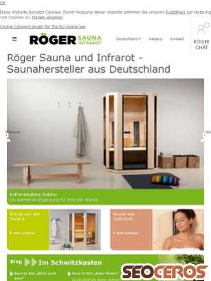 roeger-sauna.de tablet obraz podglądowy