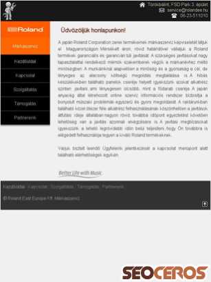 roland-szerviz.hu tablet preview