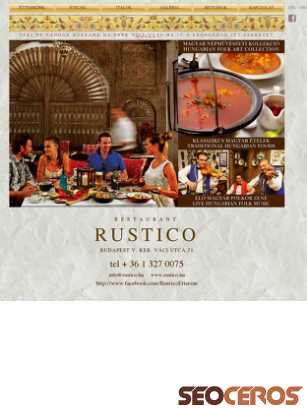 rustico.hu tablet förhandsvisning