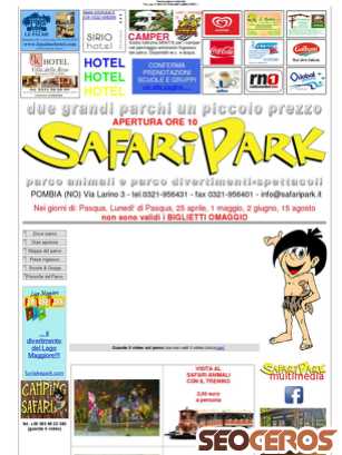 safaripark.it tablet Vista previa