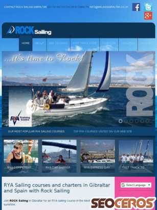sailinggibraltar.co.uk tablet obraz podglądowy