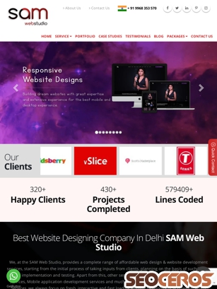 samwebstudio.com tablet előnézeti kép