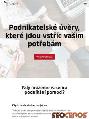 sanocredit.cz tablet प्रीव्यू 