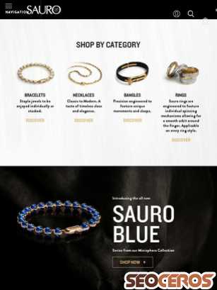 saurojewelry.com/it tablet náhled obrázku