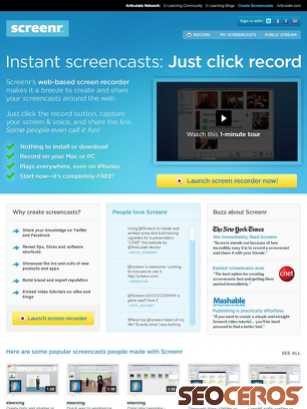 screenr.com tablet preview
