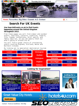 search4events.co.uk tablet vista previa