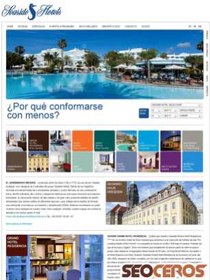 seaside-hotels.com tablet vista previa