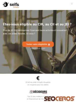 self-and-innov.fr tablet preview
