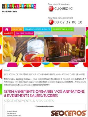 serge-evenement-location.fr tablet náhled obrázku