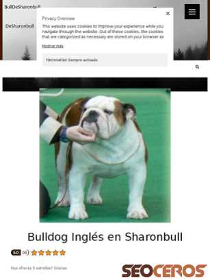 sharonbull.com tablet vista previa