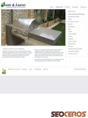 shootsandleaves.co.uk/Outdoor-Kitchens-and-Fireplaces tablet preview