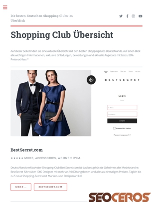 shoppingclub.online tablet preview