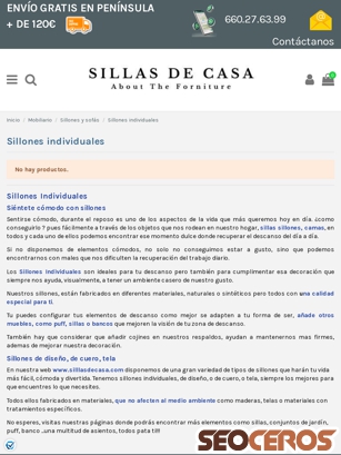 sillasdecasa.com/comprar-sillones-individuales-15 tablet förhandsvisning