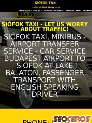 siofok-taxi.hu tablet preview