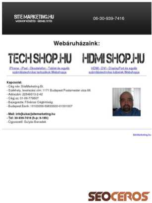 sitemarketing.hu tablet előnézeti kép