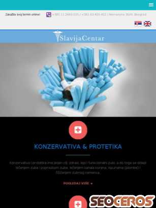 slavijacentar.rs tablet előnézeti kép