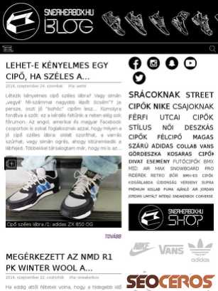 sneakerbox.hu tablet preview