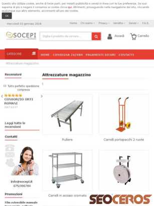 socepi.it/attrezzature-magazzino.html tablet preview