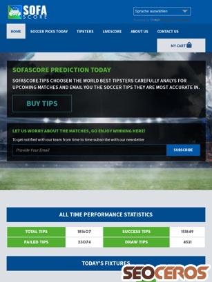 sofascore.tips tablet preview