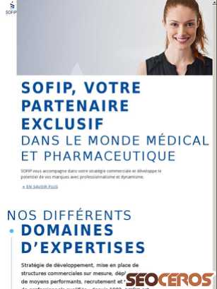 sofip-sa.fr tablet előnézeti kép