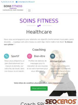soins-fitness.fr tablet preview