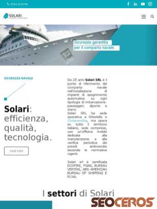 solarimarinesafety.it tablet náhled obrázku