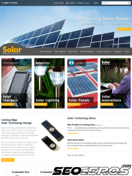 solartechnology.co.uk tablet preview