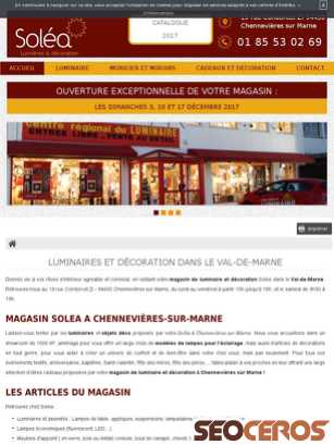 solea-chennevieres.fr tablet preview