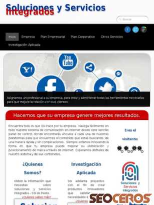 solucionessi.org tablet náhled obrázku