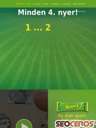 sportszelet.hu tablet náhled obrázku